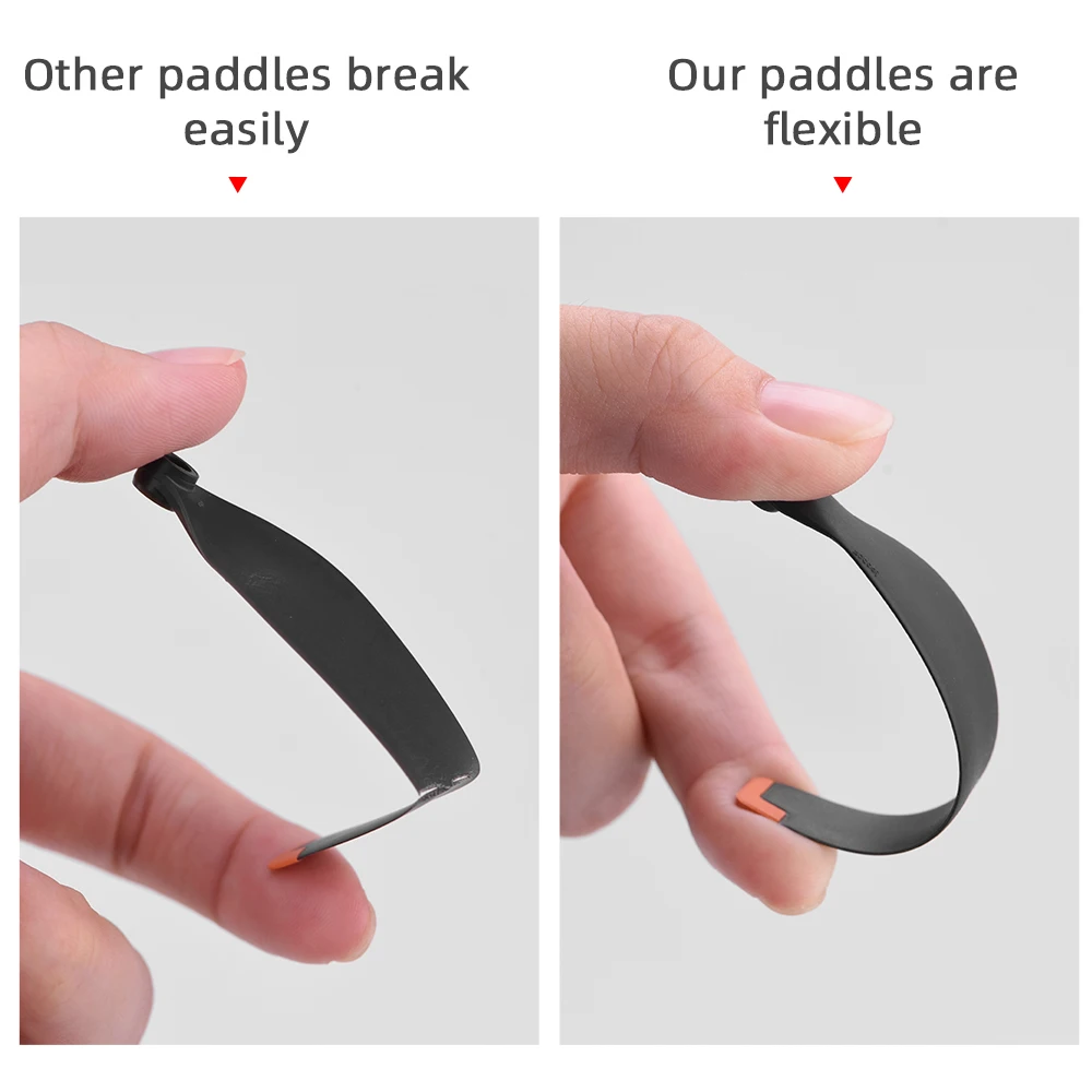 Deux paires d'hélices silencieuses pour DJI Mini 3 Pro, emballées dans leur boîte d'origine.