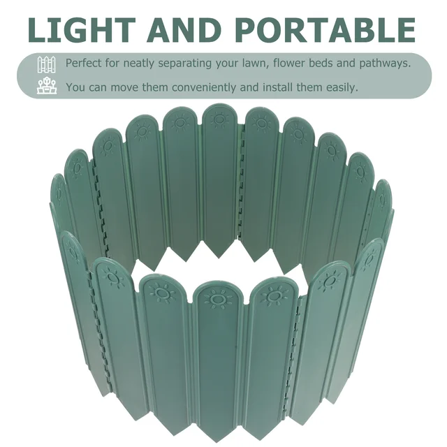 Kerti Kerítés Újrahasznosítható Erkély Nincs Ásó Panelek Udvar Hordozható Szegélyű Műanyag Kültéri Dekoratív Játszó Kutyák - Image 5