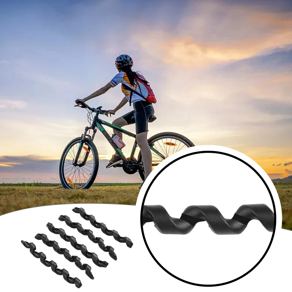 Spiral Silicone Rubber Bike Frame Protection Cable Outer Brake