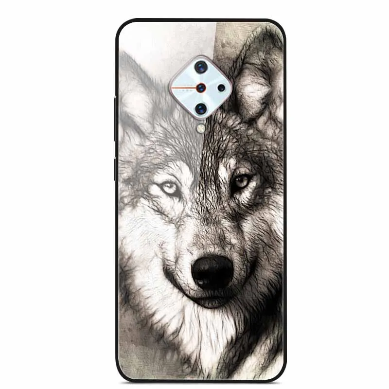 Premium Tempered Glass Back Case with Soft Bumper