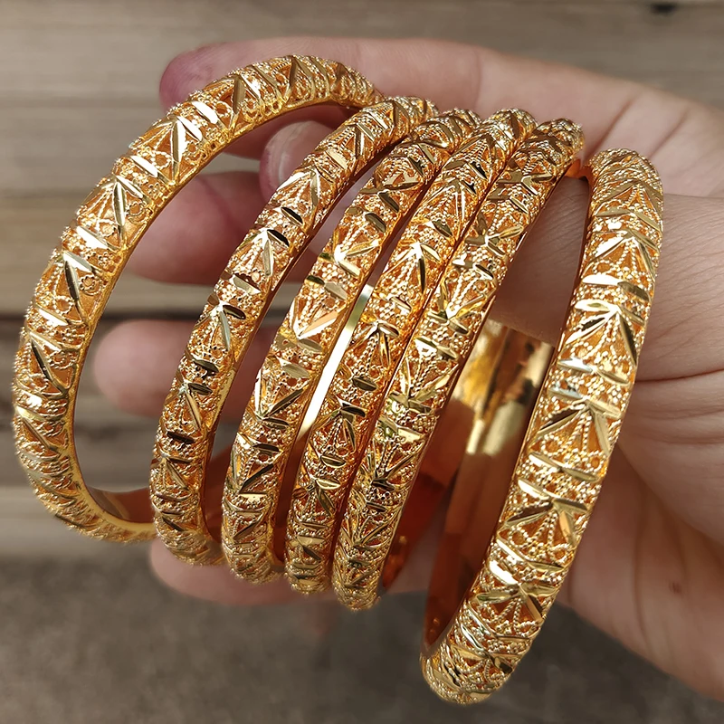 6-Piece Gold Color Bangle Set 6
