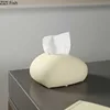 Simple Ceramic Tissue Box Desktop Decoration Creative Tissue Storage Box Modern Napkin Tissue Holder Home Decoration Accessories 4