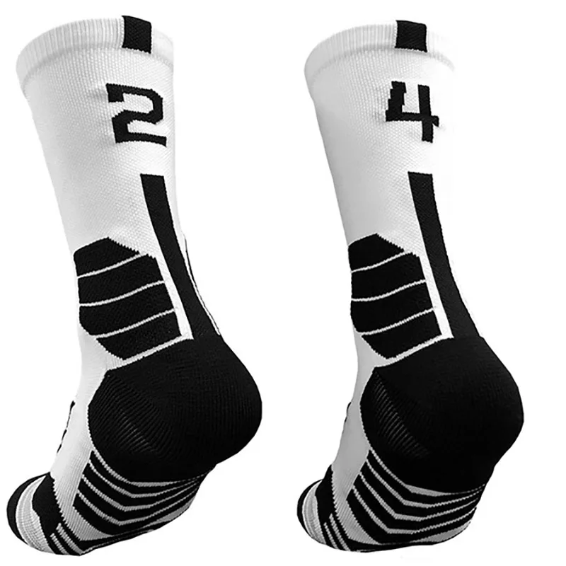 Men's Socks Elite Basketball Compression Cycling Socks Number Adult Towel Bottom Outdoor Sports Unisex sports socks cycling socks football socks compression socks fitness sports socks sport socks