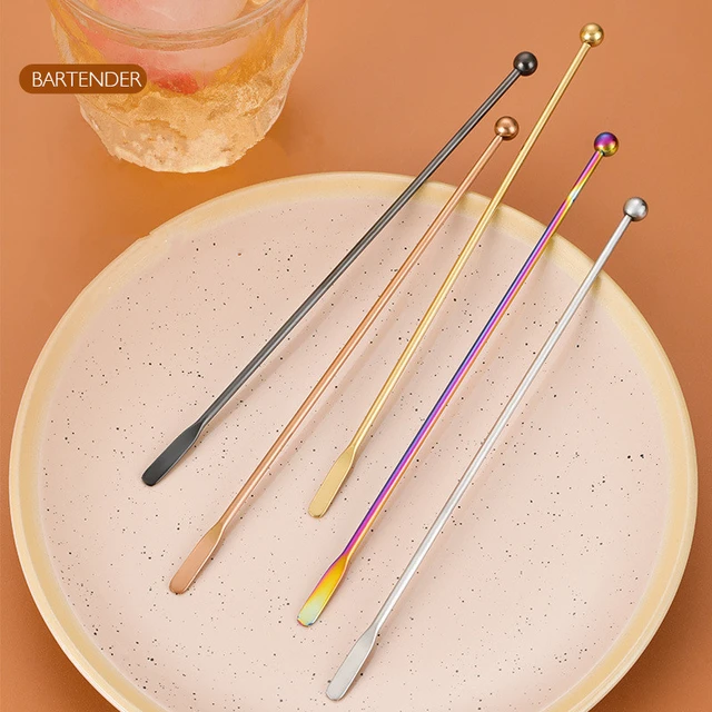 Stainless Steel Cocktail Drink Stirring Sticks - Stainless Steel