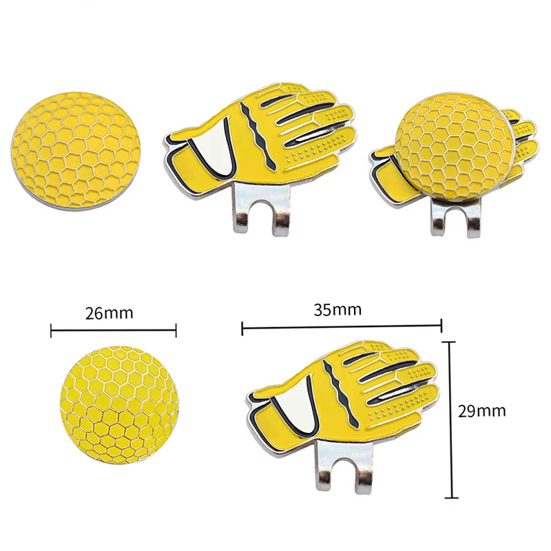 Removable Golf Ball Marker With Magnetic Hat Clip