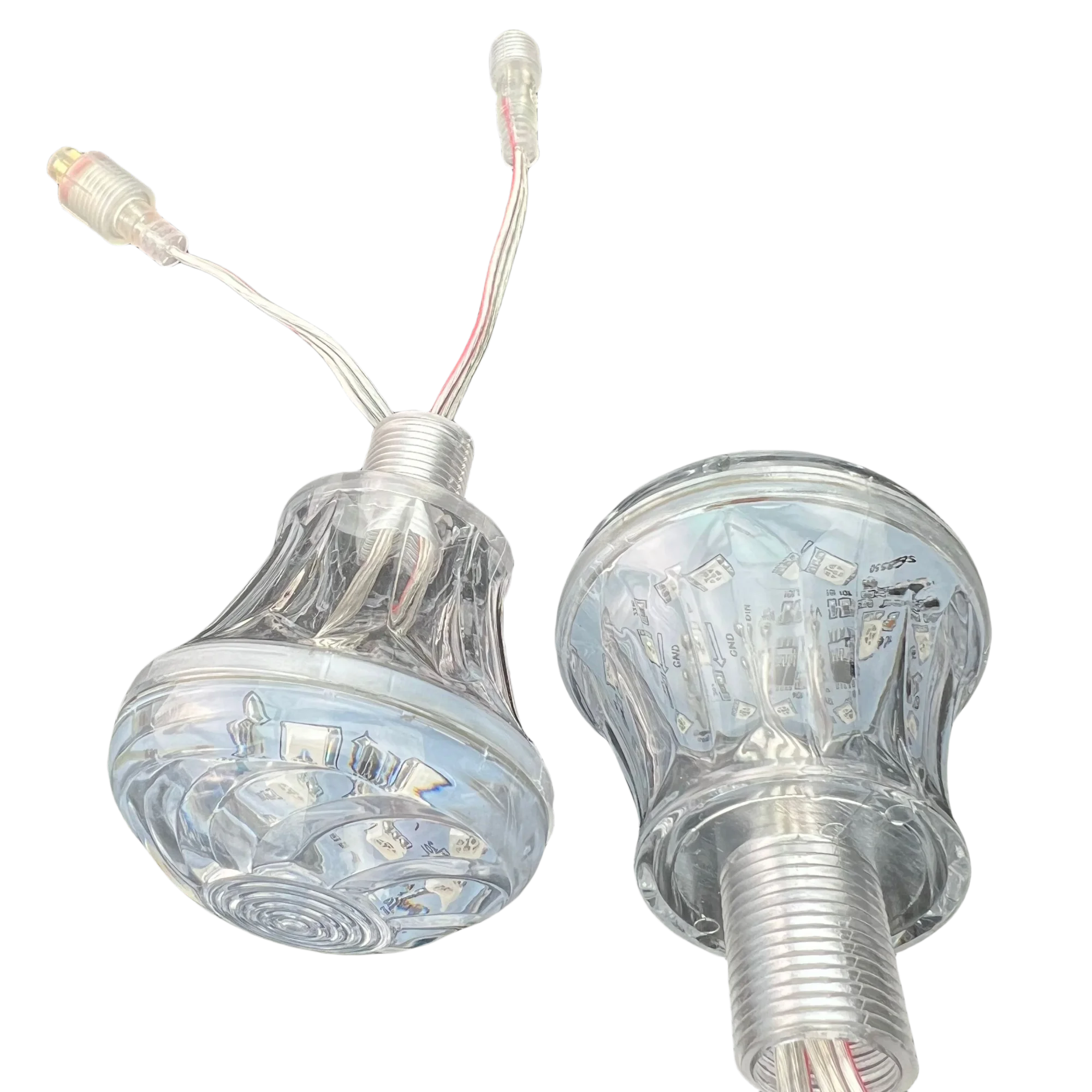 주소 지정 가능한 RGBIC 60mm 놀이 공원 LED 픽셀 라이트, 18LED/픽셀 DC24V, IP65, UCS1903 IC, 양면 PCB