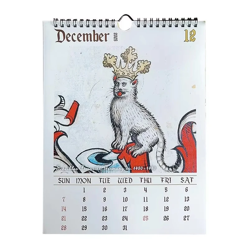 Weird Medieval Cats Calendar Quirky Art Celebrating Felines In A Fantasy Middle Ages Perfect Gift for Cat and History