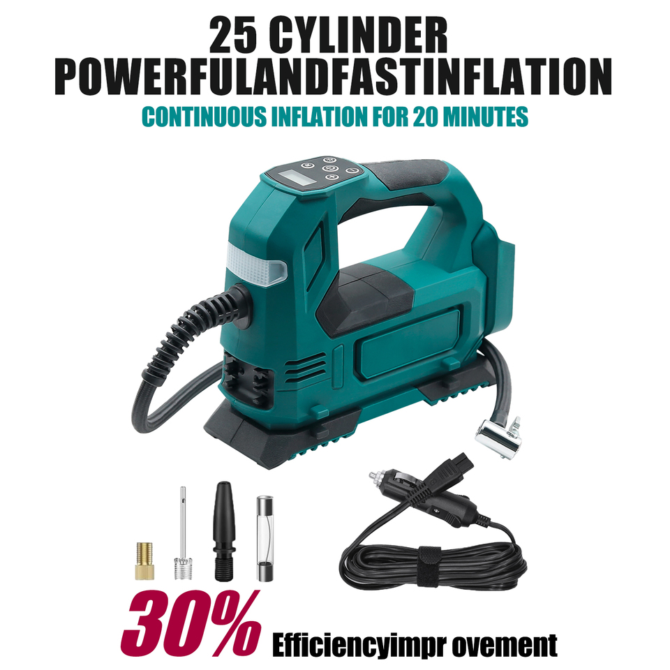 For MAKITA 18V Lithium-Ion Cordless Inflator Bare Tool For Car Portable Tyre Inflator Electric Motorcycle Pump Air Inflator