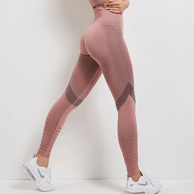 Leggings sin costuras para mujer, pantalones de Fitness de cintura