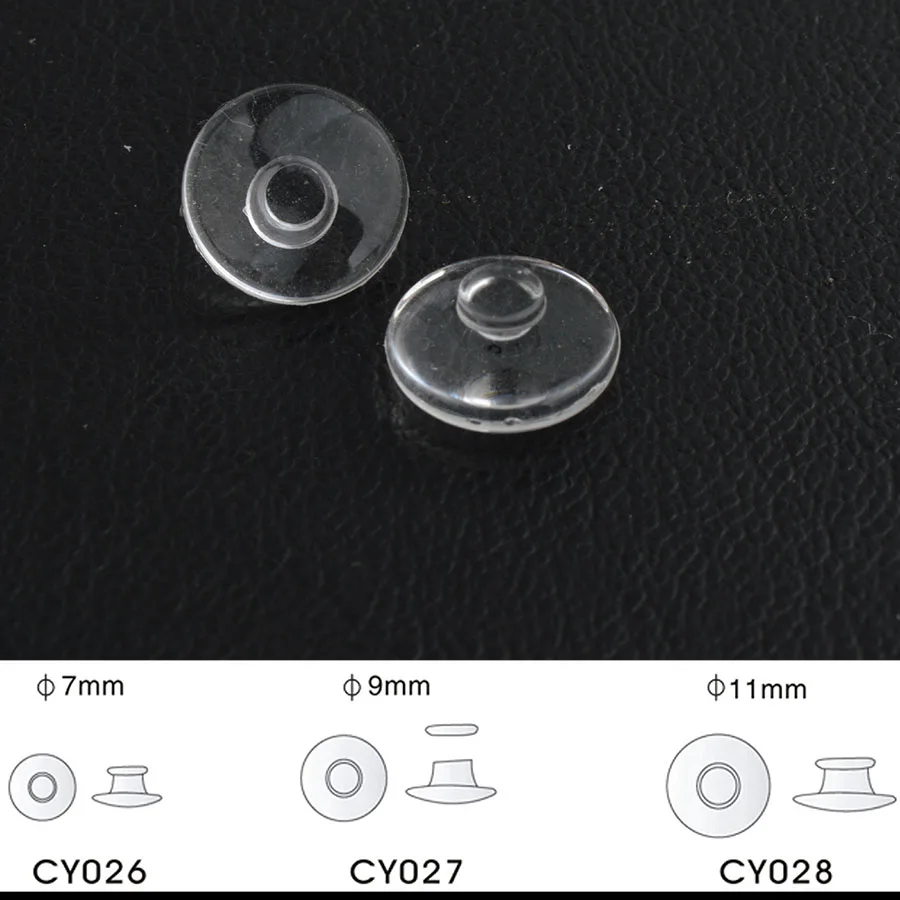 2000pcs Wholesale Eyeglasses Glasses Silicone nose pads various types & sizes eyewear nose pad part oval round 6