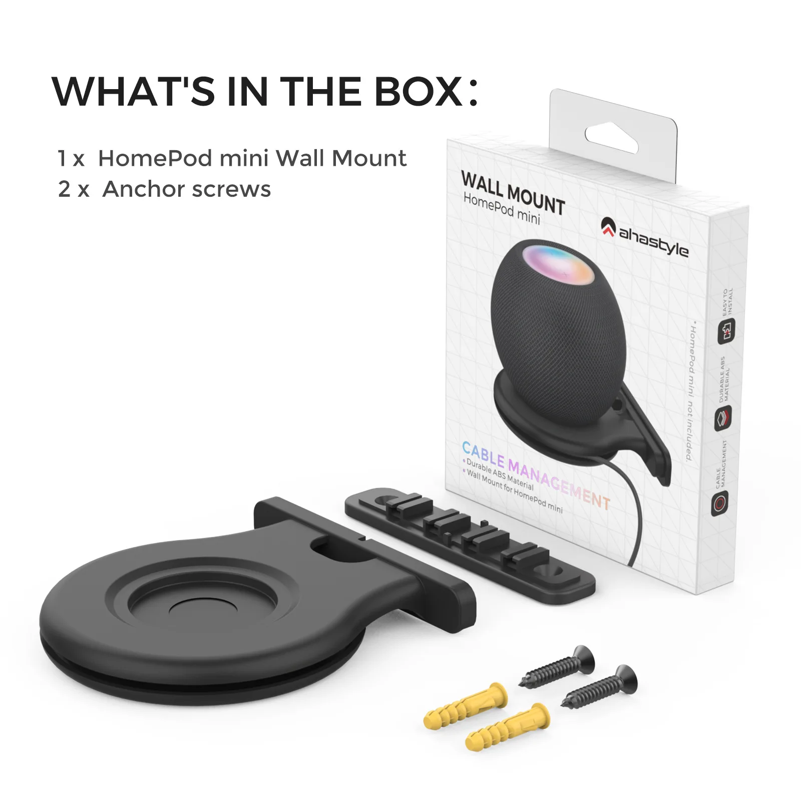 Audio Speakers Bookshelf Speakers Bracket For HomePod Mini Smart Speaker Wall Mount Stand Durable Sound Box Wall Hanger Support Holder For Home Pod Mini