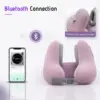 Travel Neck Pillow with Bluetooth Headset, Memory Foam Airplane Pillow for Head Support, Ergonomic Design Traveling Music Pillow 6
