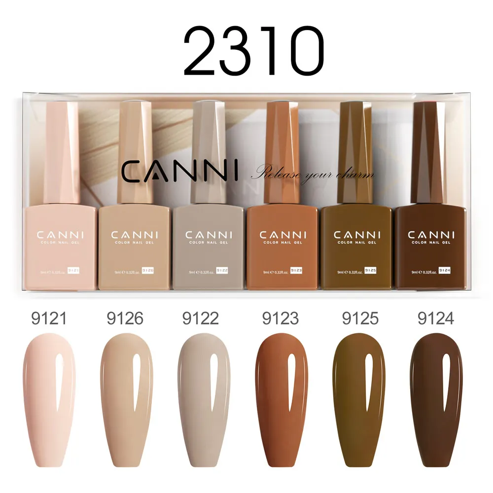 Vibrant 9ml HEMA-Free Nail Gel Polish Kit - Long-Lasting Soak-Off UV LED Gel