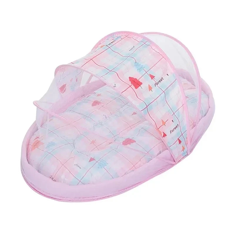 

105x65x50 см складная детская москитная сетка для дома кровать в кровать для новорожденных москитная сетка для детей противомоскитная сетка с хлопковой подушкой