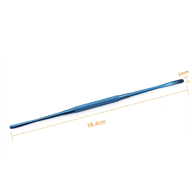 Titanium alloy stainless steel Freer periosteal elevator double-ended ophthalmic surgical instruments round handle veterinary surgical instruments ophthalmic microsurgical scissors ophthalmic surgical instruments