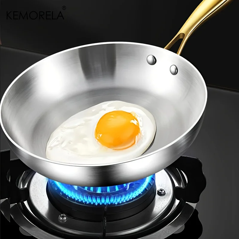 Professional Chef Cooking with Stainless Steel Wok Pan - Restaurant Quality Results