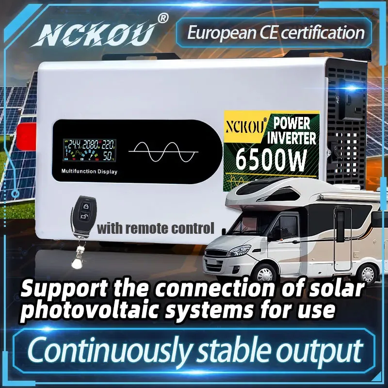 Inversor 12V 24V 48V 72V Para A Ac 110V 220V Onda Senoidale Pura 3000W 5000W Inverter A Onda Sinusoidale Pura Power Bank Inverter Solare