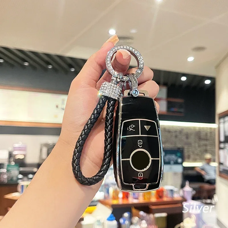 Tpu Car Key Cover Per Mercedes Benz Key Case 4 Button E S A C G Cls Gla Glb Glc Amg G Glass 2017 2018 2019 2020 2021 2022 2023