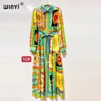WINYI gros robes musulmanes pour femme robe maxi imprimé fleuri caftan abaya dubaï luxe été bohème robe de soirée 1