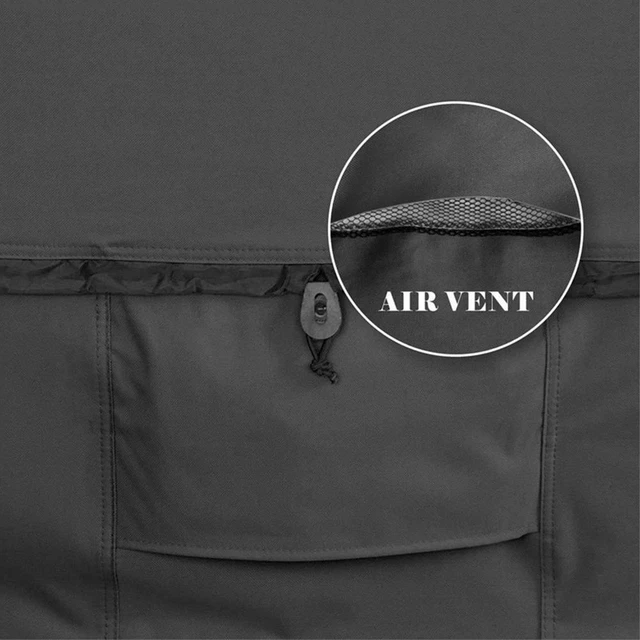 Négyzet Alakú Gyógyfürdőhuzatok A Pezsgőfürdő -Vízálló Poliészter Kültéri Kád Fedőlapa Több Méretű És Rugalmas Zsinórral Rossz Időjáráshoz - Image 4