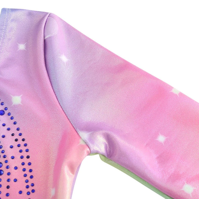 Girls Gymnastics Leotards Toddler Long Sleeve Sparkly