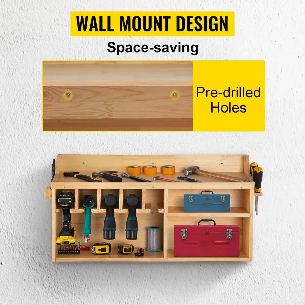 Organizador de herramientas eléctricas para almacenamiento de herramientas,  soporte de pared para taladro con estación de carga, soporte de