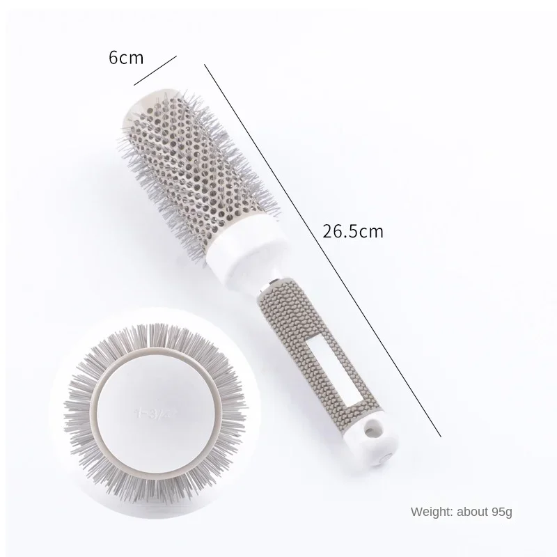 Description Picture 6 of itemProfessional 5 Size Hair Brush Comb Hairbrush High Temperature Resistant Ceramic Iron Round Comb Hair Styling Tool