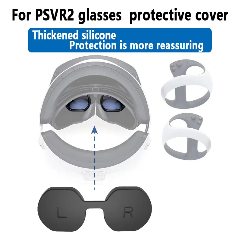 Per Occhiali Psvr2 Copertura Protettiva In Silicone Addensato Per Casco Psvr2 Custodia Protettiva In Gomma Antipolvere Copriobiettivo Antipolvere