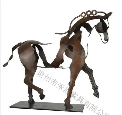 Adonisma sculpture horse sculpture Adonis hollowed out desktop decorative metal animal ornaments Metal and iron art