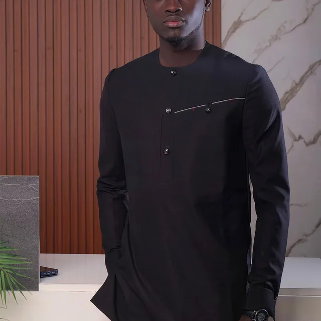 Ebuka Long Sleeve Dashiki Outfit - Image 2