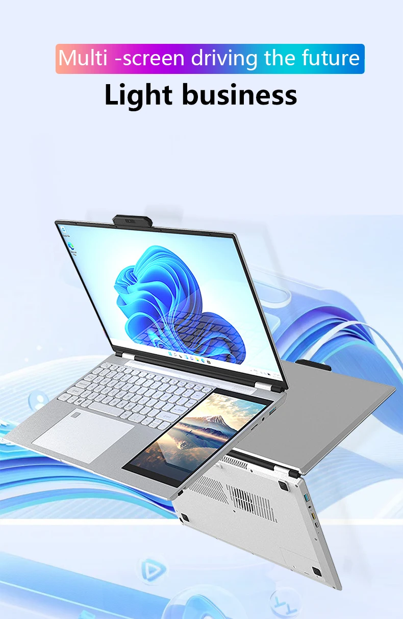 Dual Screen Gaming Laptop Touchable Ultra Slim Laptops New Notebook 16Gb 32Gb Ra