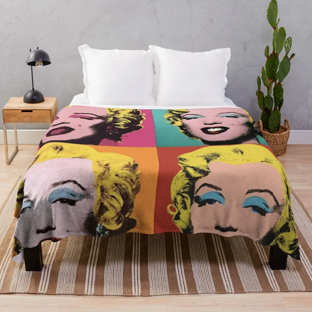 Andy Warhol Marilyn Throw Coperta Soft Plaid Soft Big Plaid Sul Divano Coperte