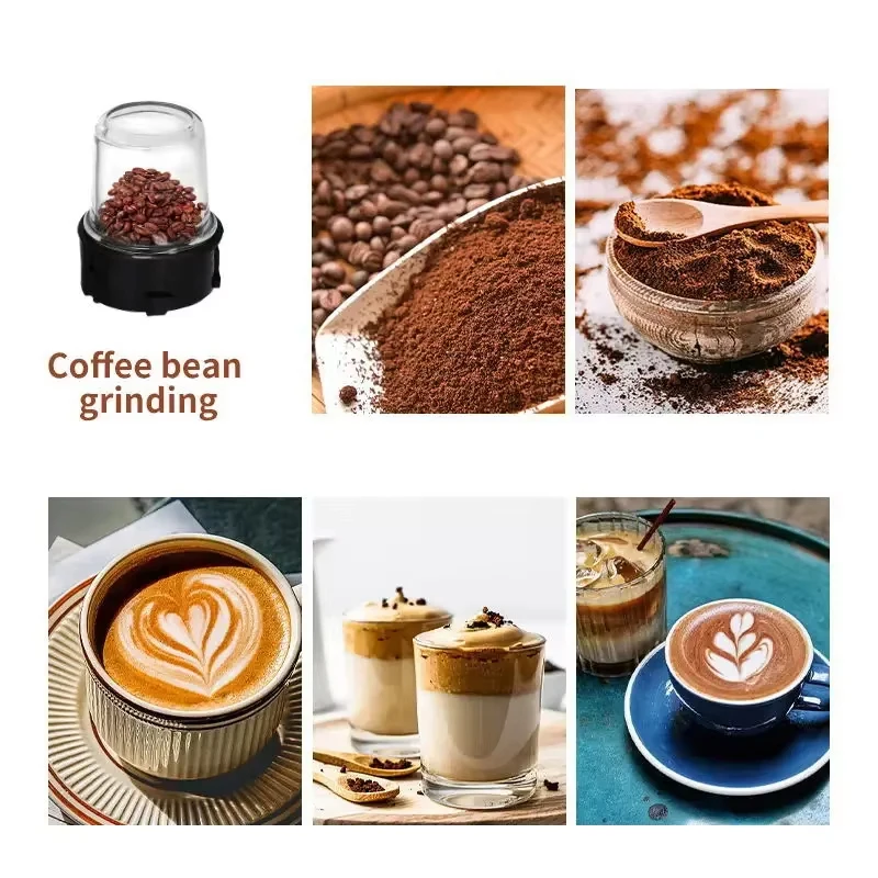 450W Stainless Steel Automatic Juicer 1500ML Fruit Milkshake Mixer 3 Gears Max 18000rpm Coffee Bean Grinder Kitchen Meat Grinder 4