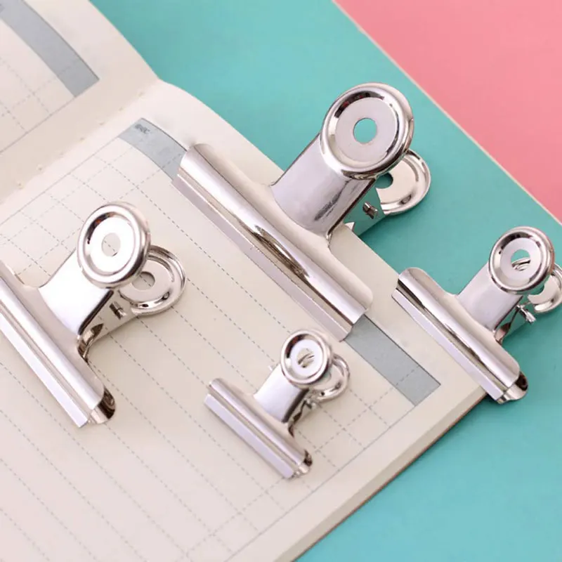 Food clips chip clips bag clips stainless steel bulldog air tight seal kitchen home office 5Pcs 22/31/38/50/63/75mm