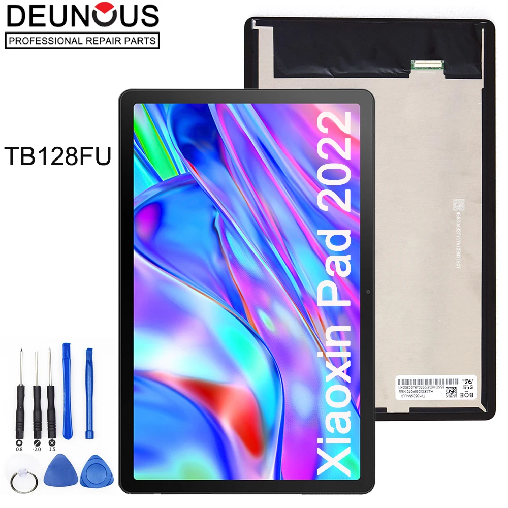 Original 10.6 Polegada Display Lcd para Lenovo Tab M10 Mais 3rd Gen Tb125fu Tb128fu Tb128xu Digitador da Tela de Toque com Conjunto Lcd