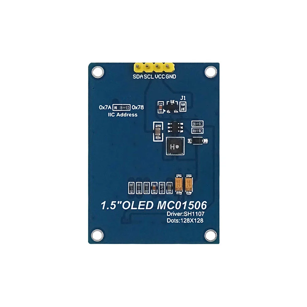รูปสินค้า โมดูล OLED 128x128 สำหรับโปรเจกต์ Arduino/STM32