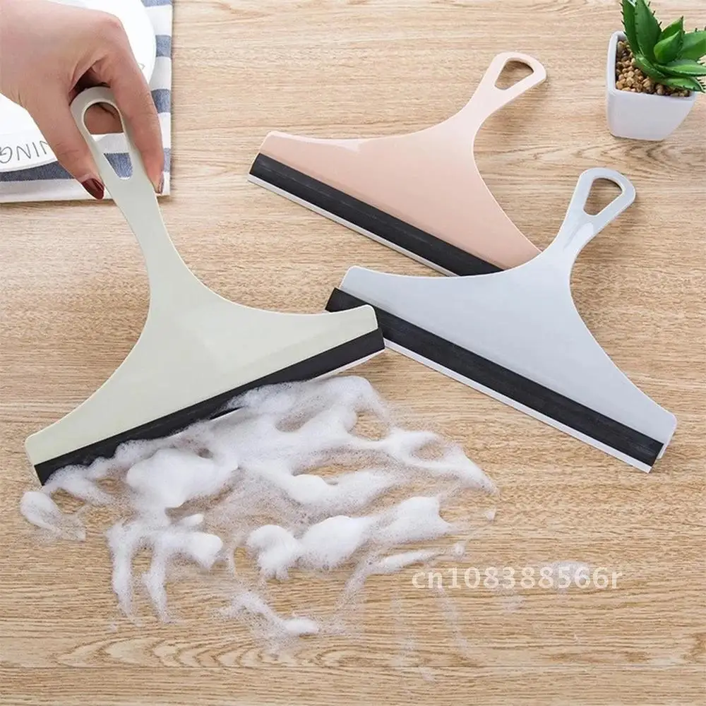 

Mirror Cleaner Household Cleaning With Silicone Blade Holder Hook Car Glass Shower Squeegee Window Glass Wiper Scraper