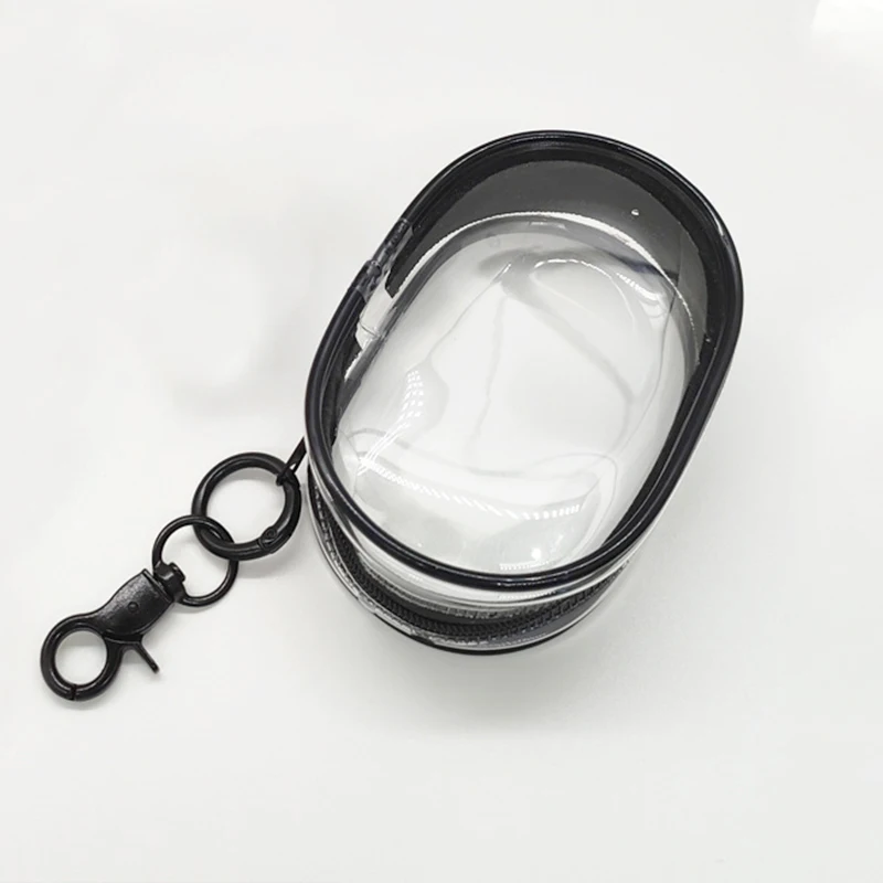 Storage Bag Toy Storage Case Doll Bag Earphone Protective Case Pouch Mystery Box Portable Mini Clear Zipper Storage Bag for Earphones Chargers Gift