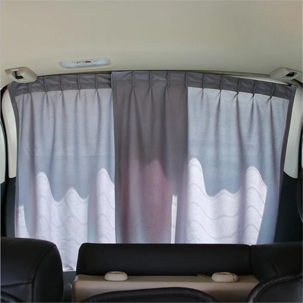 2X Car Styling Rear Window Sun Shade Curtain UV Protection Sun Visor Auto Sunshade Back Window Shield Cover Car Accessories
