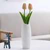 Nordic Style Flower Vase Living Room Decoration Ornaments Modern Origami Plastic Vases Pot for Flower Arrangements Home Decor 4