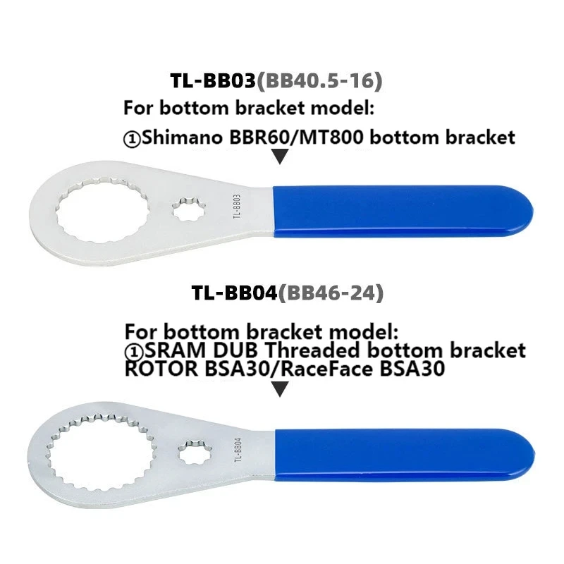 Bicycle Bottom Bracket Tool MTB Road Bike BB DUB Spanner 39/40.5/44/46/50mm