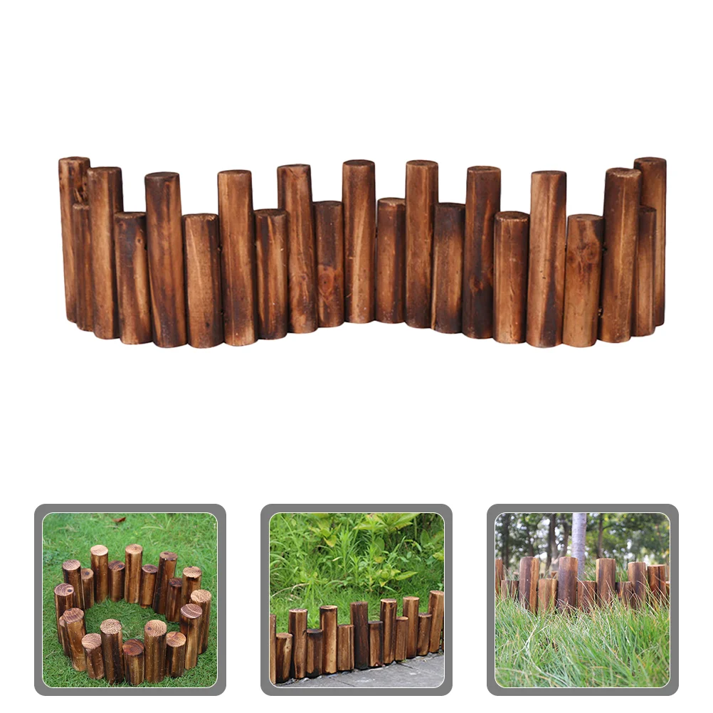 

Wood Yard Fence Wood Fence Outdoor Ground Fence Lawn Flowerbeds Fence Garden Flowerbed Border