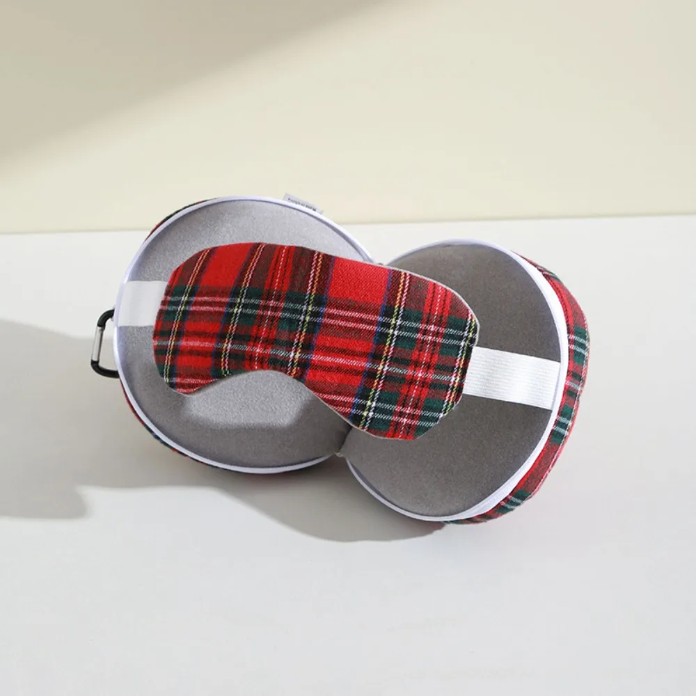 Portable 2 in 1 Neck Pillows U-shaped Foldable Travel Pillow With Eye Mask Light-blocking Sleep Pillow Office