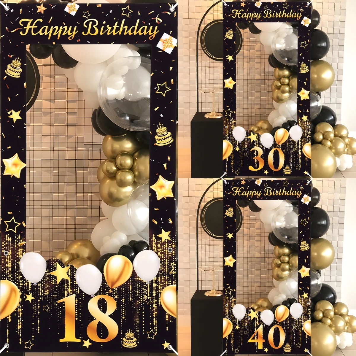 Cadre Photo pour 18e 30e 40e 50e anniversaire, accessoires de stand ...