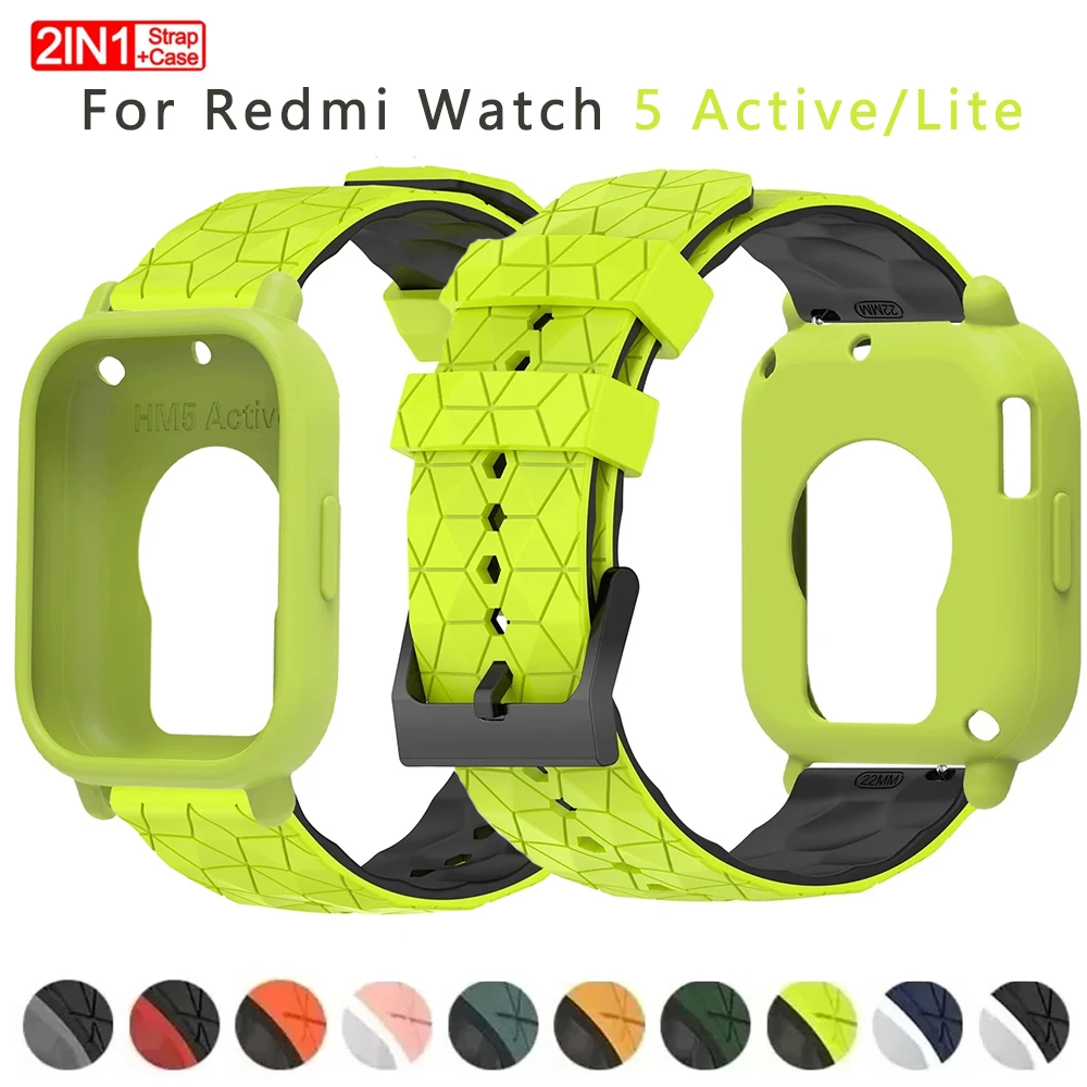 Enhanced Silicone Replacement Bracelet with Protective Shell Covers
