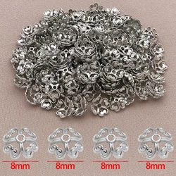 Elegant 18K Gold & Silver Plated Clover Flower Charms - 20pcs (Style 3)