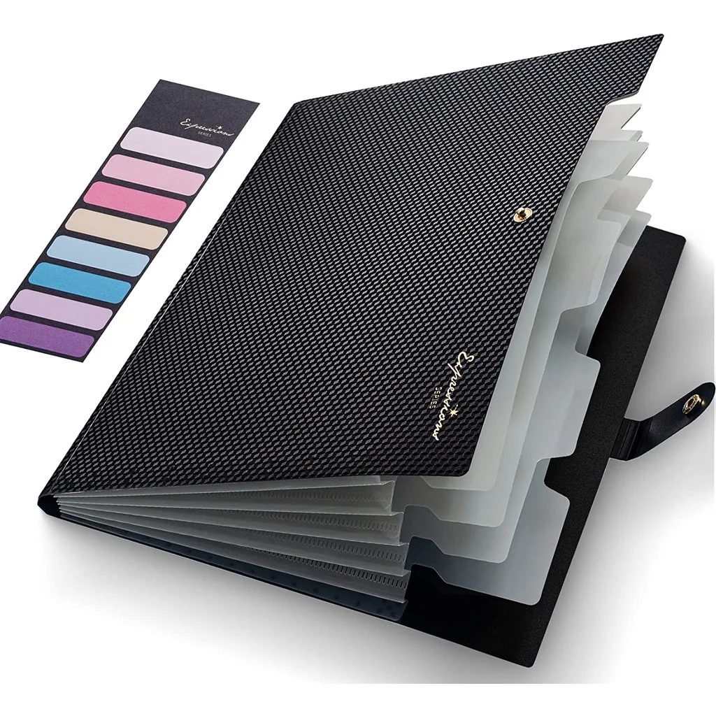 Expanding File Folder,5 Pocket Folders for Documents