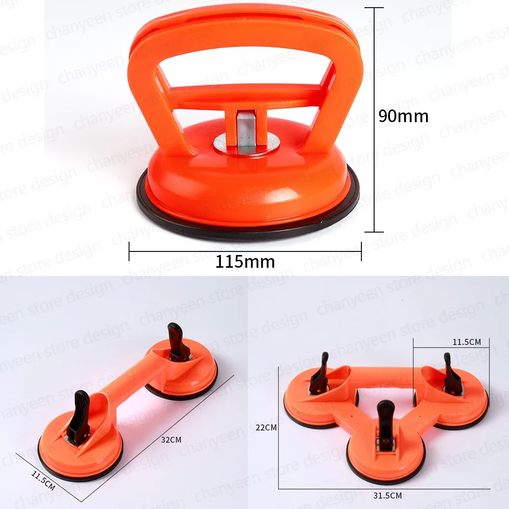 ABS Handle Holder Glass Lifting Suction Cups Heavy Duty Vacuum for Lift Floor Tile Car Windshield Repair Hand Construction Tools vacuum suction cup vacuum sucker glass suction cup handle