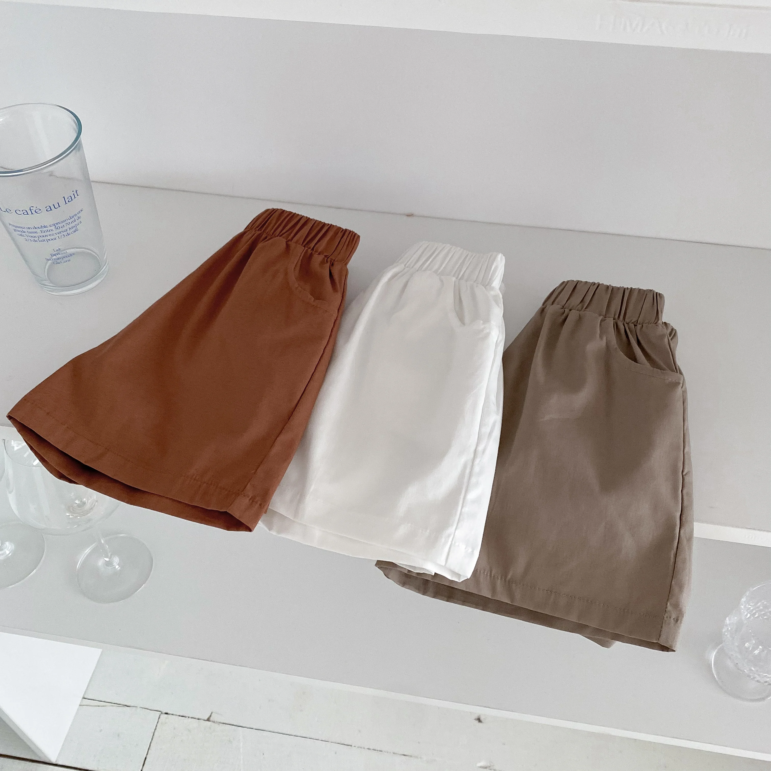 Korea Trend Baby Boys Shorts kids shorts Summer Cotton Breathable 3 Pockets Design Children Sports Pants 0-4 Yrs Girls Clothes