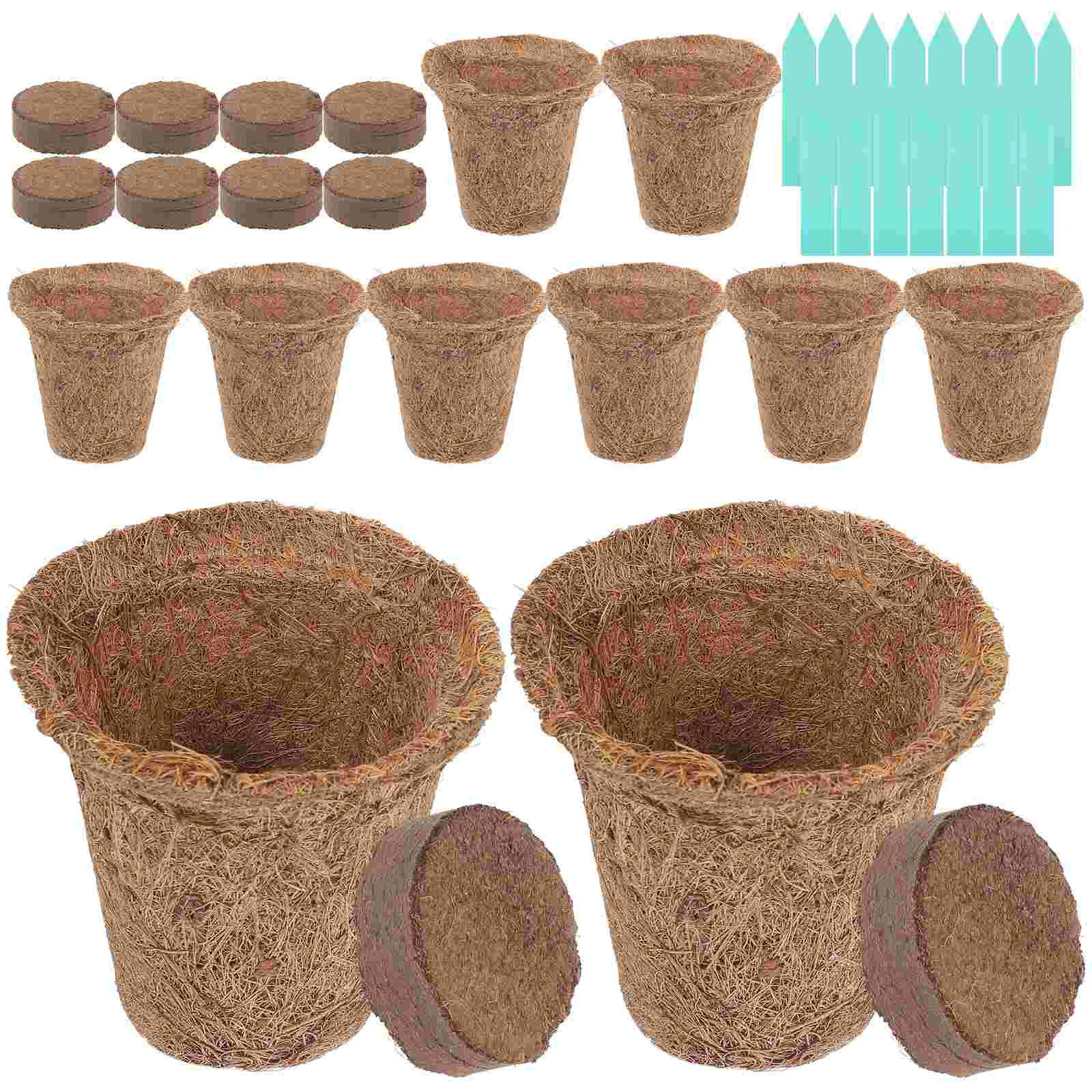 

1 Set Gardening Pots Starter Pots Flower Pots Coco Coir Plant Nursery Pots